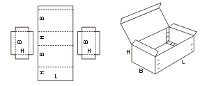 Hullámpack Fefco 608
